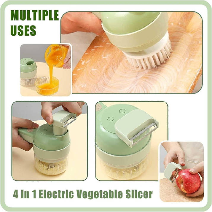 ChopEasy PRO™ 4 in 1 Electric Vegetable Cutter