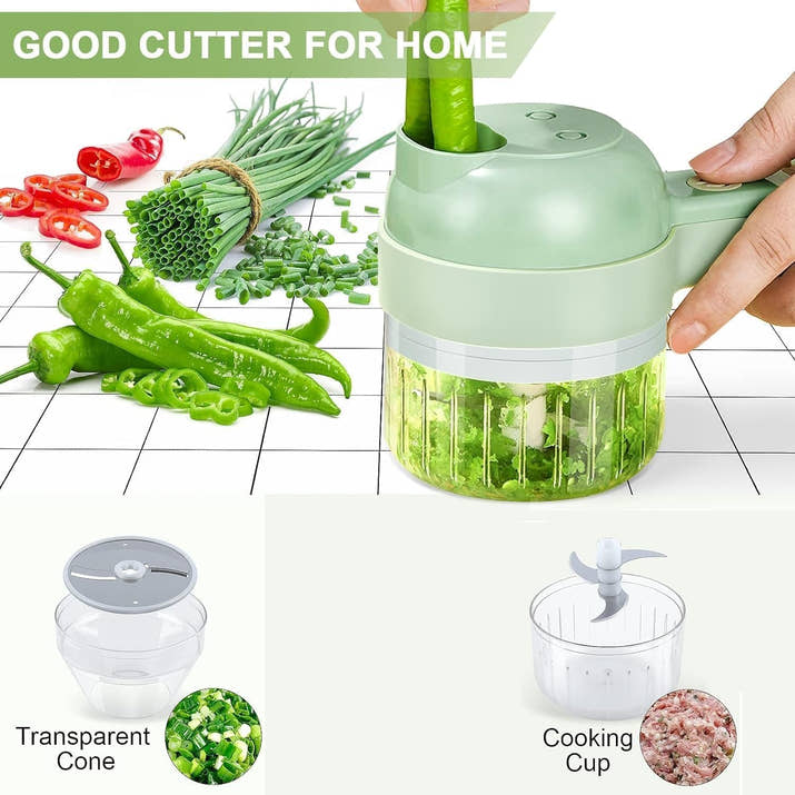 ChopEasy PRO™ 4 in 1 Electric Vegetable Cutter