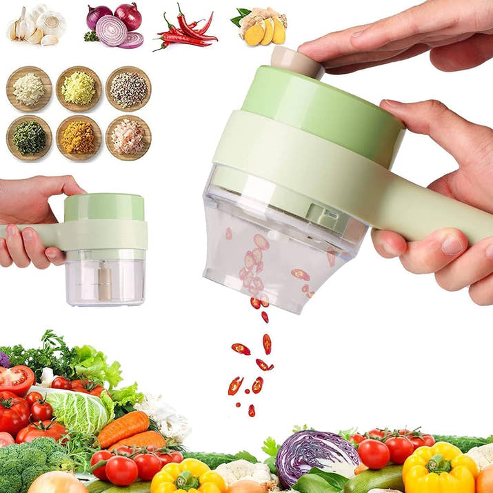 ChopEasy PRO™ 4 in 1 Electric Vegetable Cutter